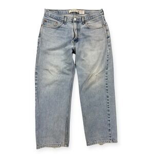 Vintage Levi's Jeans Mens 34x30 Blue Denim Light Wash Relaxed Fit Distressed Y2K